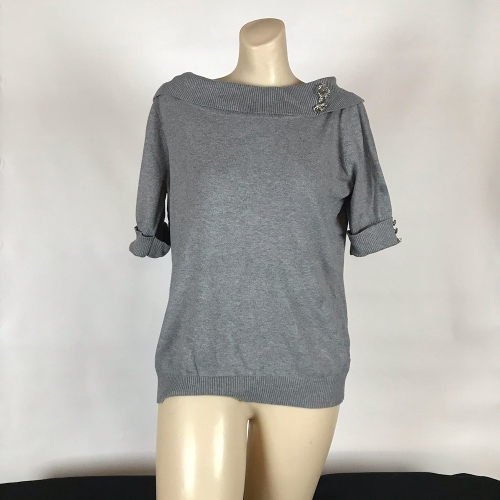 Wide cowl neck sweater